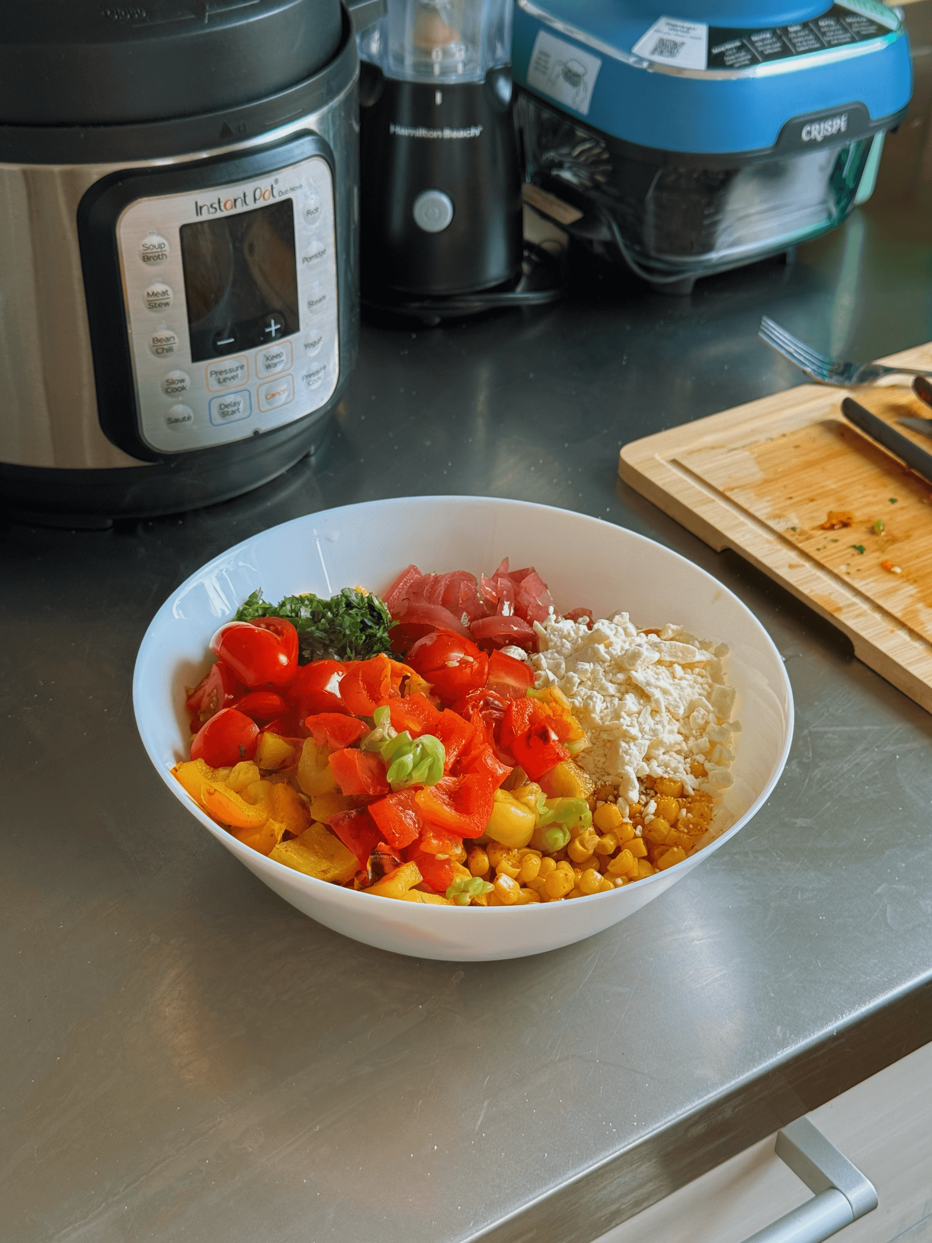 Corn and Roasted Red Pepper Summer Salad
