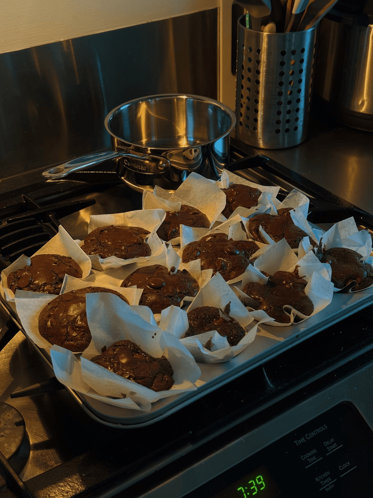 Double Dark Chocolate Brownie Cups with A Nutella Cream Cheese Filling